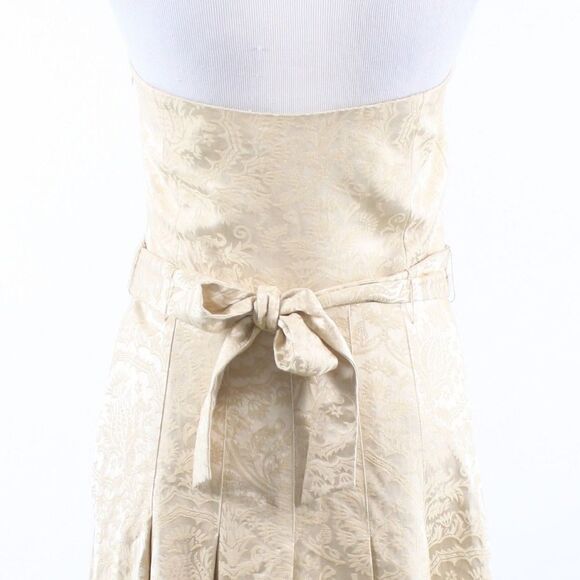 Tibi beige textured beaded dress 6 - Picture 8 of 8